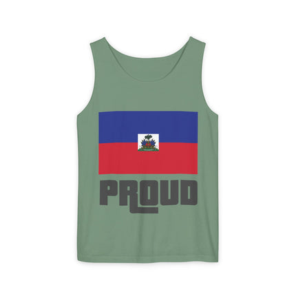 Haitian Proud Tank Top GTA-Inspired Flag Remix Unisex Streetwear Cultural Pride & Gaming Nostalgia