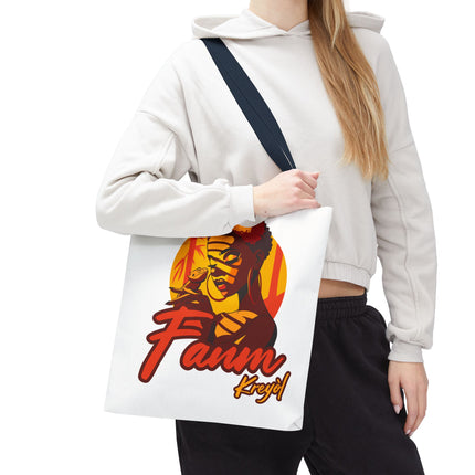 Fanm Kreyòl Limited Edition Heritage Tote Creole Woman Empowerment Design - CreoleSizzle