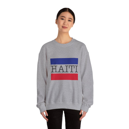 Haitian Pride Crewneck Sweatshirt Unisex Flag Design Pullover Cozy Heritage Apparel & Gift