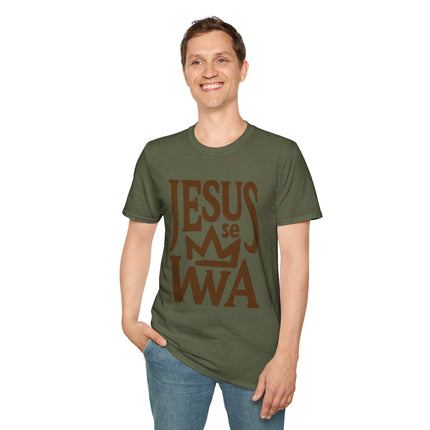 Jezi Se Wa Jesus is King T-Shirt Haitian Faith Series Premium Crewneck Faith-Inspired Unisex Softstyle T-Shirt