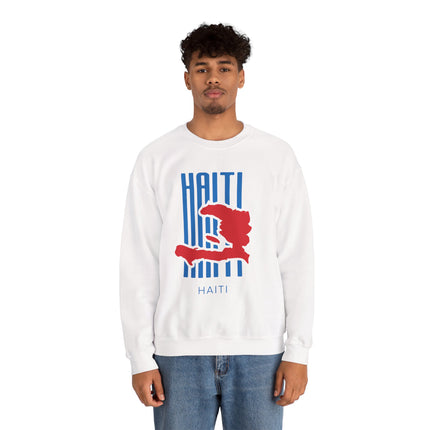 Bold Identity Haiti Pride Crewneck Sweatshirt Diaspora Heritage Series Unisex Premium Streetwear