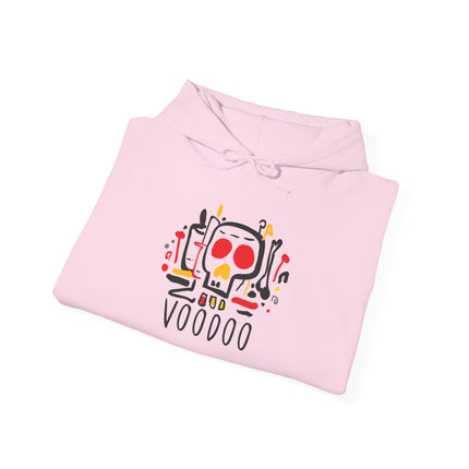 Sacred Rebel Vodou Skull Power Hoodie Afro-Haitian Heritage Series Unisex Heavy Blend Sweatshirt
