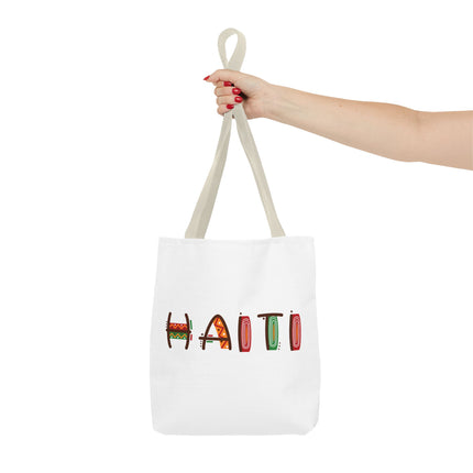 Haiti Art Limited Edition Heritage Tote Bag African Roots Design - CreoleSizzle