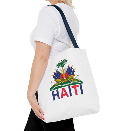 Ayiti Crayon Emblem Educational Heritage Tote Bag Diaspora Kids Edition - CreoleSizzle