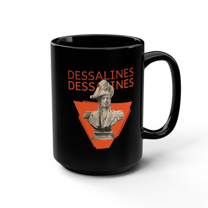 The Statue of Dessalines Power in Bronze Premium Mug Haitian Revolution Hero Tribute