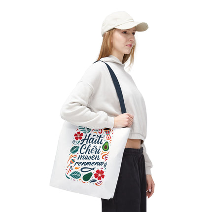 Haiti Chéri Mwen Renmenw Limited Edition Heritage Tote Love Letter to Haiti - CreoleSizzle