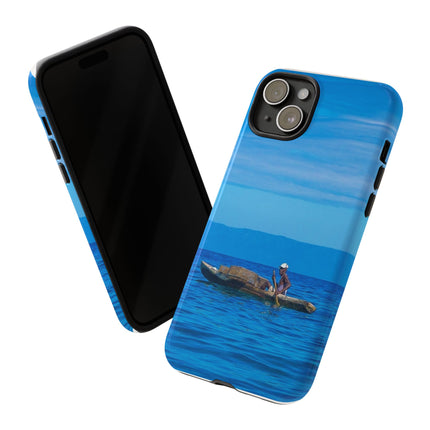 Haitian Fisherman Phone Case – Coastal Art Design – Durable, Stylish Caribbean Inspired Case - CreoleSizzle