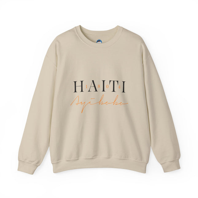 “Haitian Beauty” Sweatshirt Bold Afro-Caribbean Portrait, Unisex Cultural Streetwear, Stylish Haiti Crewneck Sweatshirt