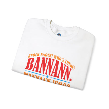 Bannann Peze Crewneck Sweatshirt  A Playful Nod to Haitian Humor and Flavor - CreoleSizzle