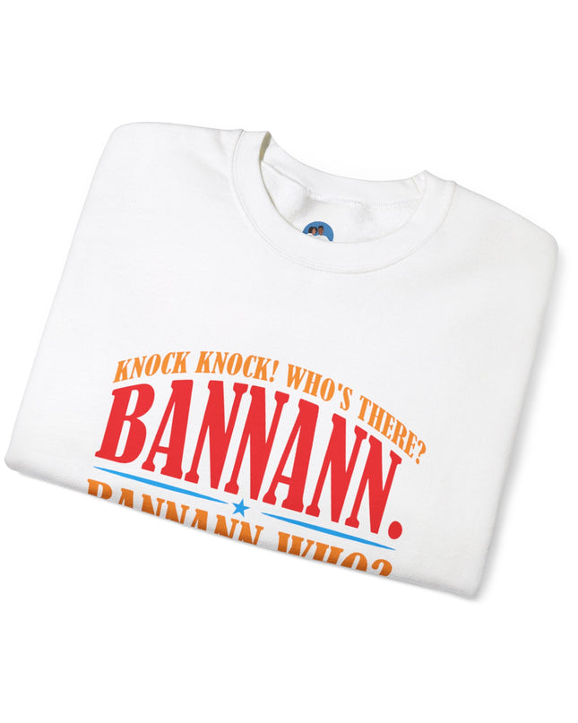 Bannann Peze Crewneck Sweatshirt  A Playful Nod to Haitian Humor and Flavor - CreoleSizzle