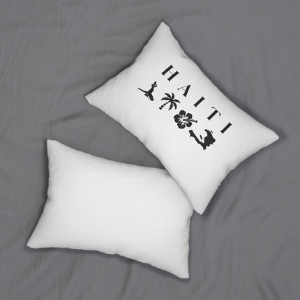 Haiti Nature Love Tropical Island Premium Pillow Eco-Friendly Haitian Design - CreoleSizzle