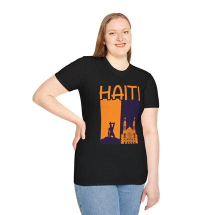 Faith & Fire Negre Marron Cathedral Legacy T-Shirt Haitian Spirit Series Unisex Premium Crewneck Haiti Graphic Tee