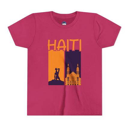 The Spirit of Haiti Youth Cultural Pride Tee Freedom & Faith Design Kids Premium Short Sleeve
