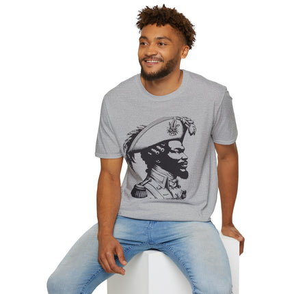 Haitian Revolutionary Thinker Tee Vintage Side-Profile Portrait Unisex Cultural Heritage T-Shirt