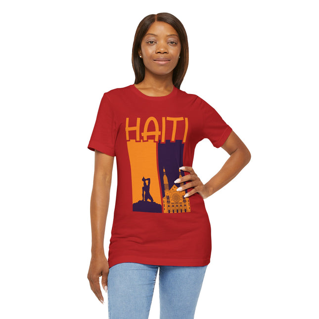 Faith & Freedom Dual Icon Tee Haitian Heritage Series Unisex Premium Jersey Haiti Graphic Tee