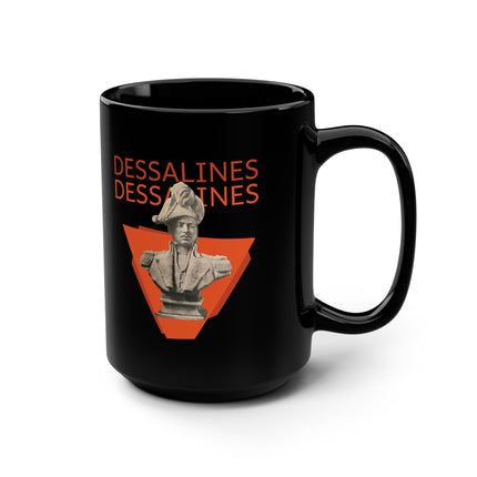 The Statue of Dessalines Power in Bronze Premium Mug Haitian Revolution Hero Tribute
