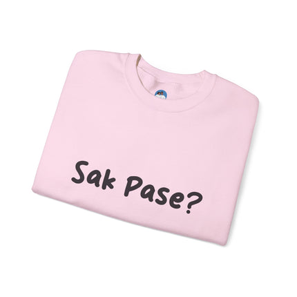 Sak Pasè? Crewneck Sweatshirt Haitian Greeting Series Unisex Streetwear Essential Crewneck Sweatshirt