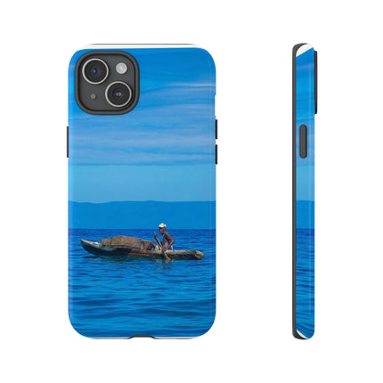 Haitian Fisherman Phone Case – Coastal Art Design – Durable, Stylish Caribbean Inspired Case - CreoleSizzle