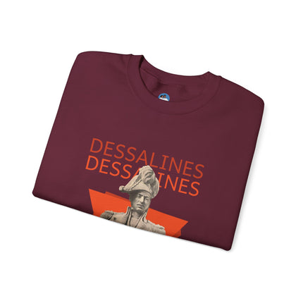Bold Dessalines Crewneck Sweatshirt Haitian Independence Statement Piece Unisex Heritage Pullover Comfortable Sweatshirt