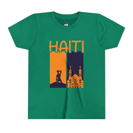 The Spirit of Haiti Youth Cultural Pride Tee Freedom & Faith Design Kids Premium Short Sleeve