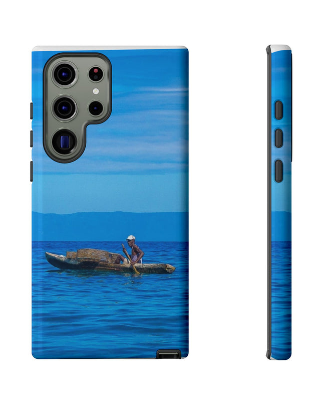 Haitian Fisherman Phone Case – Coastal Art Design – Durable, Stylish Caribbean Inspired Case - CreoleSizzle