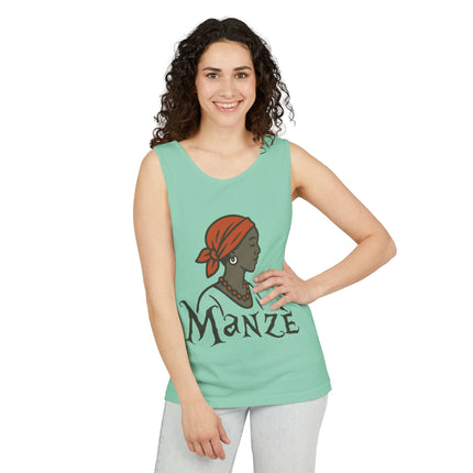 Mazè Haitian Woman Empowerment Tank Top Creole Pride Series Unisex Summer Festival Wear