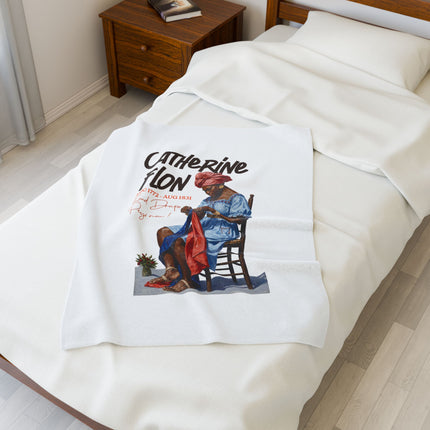 Catherine Flon Haitian Independence Heroine Premium Plush Blanket The Seamstress of Freedom - CreoleSizzle