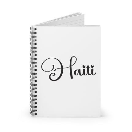 Signature Haiti Notebook An Elegant Calligraphy Journal Minimalist Pride Spiral Notebook