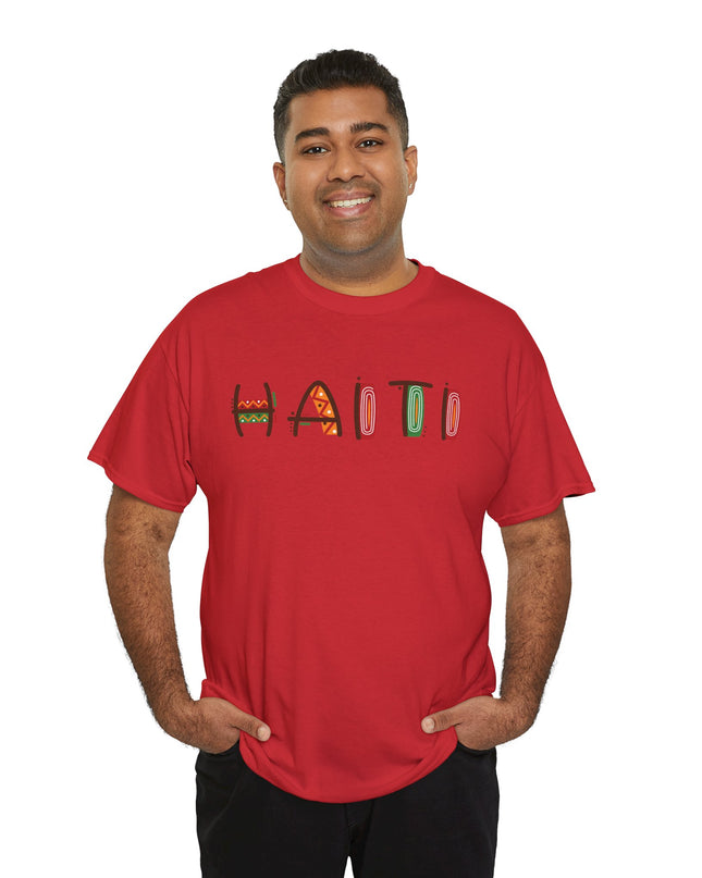 Haiti in Color Limited Heritage Drop Tee Artistic Creole Typography