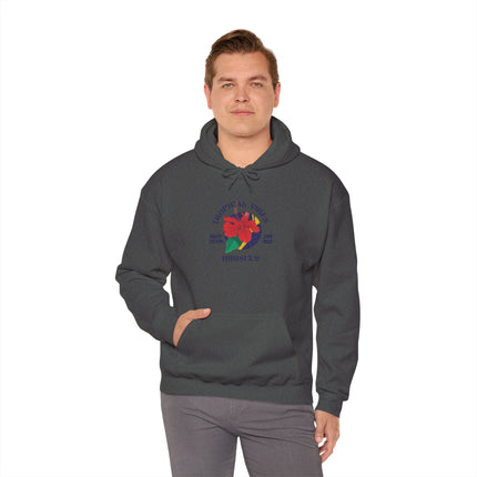 Tropical Vibes Hoodie Premium Unisex Floral Sweatshirt Hibiscus Graphic Hoodie Caribbean Inspired Beachwear