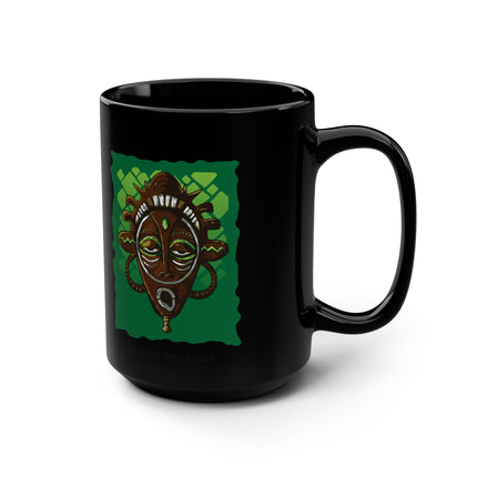 Haitian Paradise Mask of the Ancestors 15oz Premium Heritage Coffee Mug
