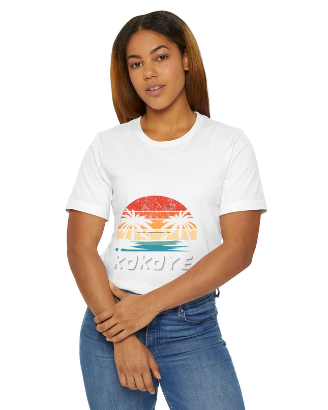 Kokoye Tropical Haitian T-Shirt Caribbean Culture & Coconut Beach Vibes Haitian Culture Soft Cotton Classic Fit Unisex Jersey T-Shirt - CreoleSizzle