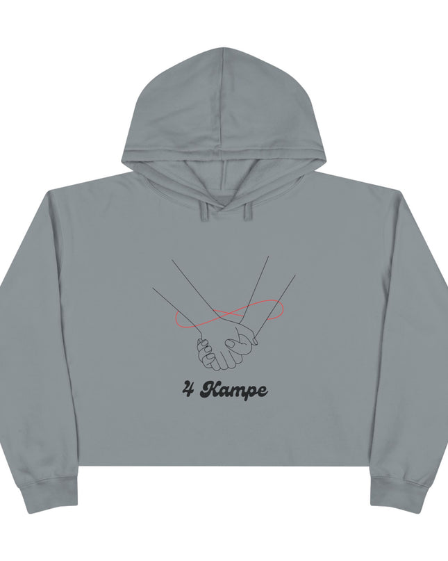 4 Kampe Crop Hoodie Stylish Haitian Unity Design Soft Fleece Comfort Crop Hoodie - CreoleSizzle