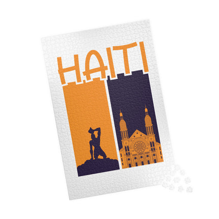 Neg Marron & Cathedral Collector’s Edition Haitian Heritage Puzzle Limited Art Series - CreoleSizzle