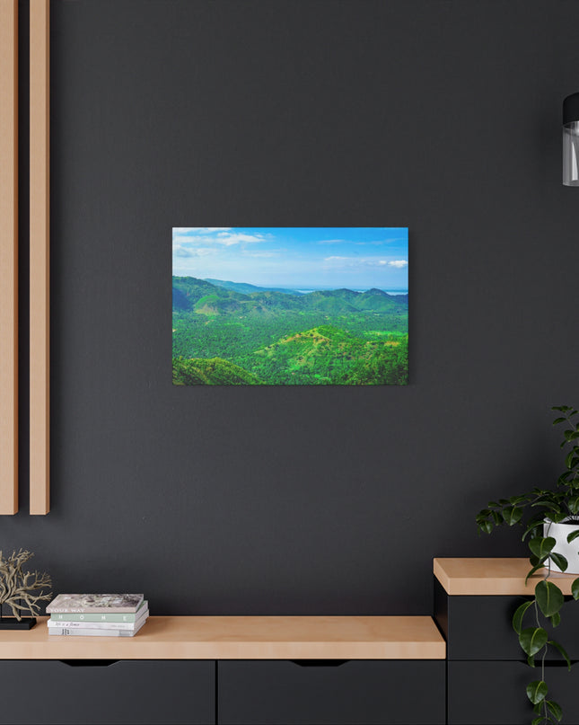 Canvas Art Print, Haiti Mountains Travel Destination, Gift for Travelers, Caribbean Wall Decor, Stretched Matte Canvas Art - CreoleSizzle