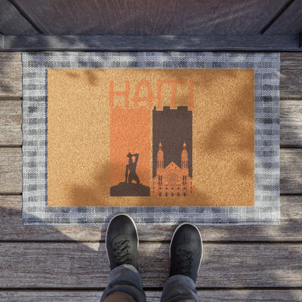 Ayiti Soulscape Negre Marron and Cathedral Limited Edition Heritage Haitian Art Doormat
