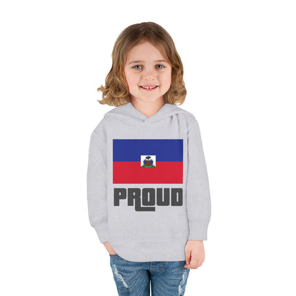 Haitian Pride Toddler Hoodie GTA-Inspired Flag Design Cozy Fleece Pullover Cultural Heritage Kidswear