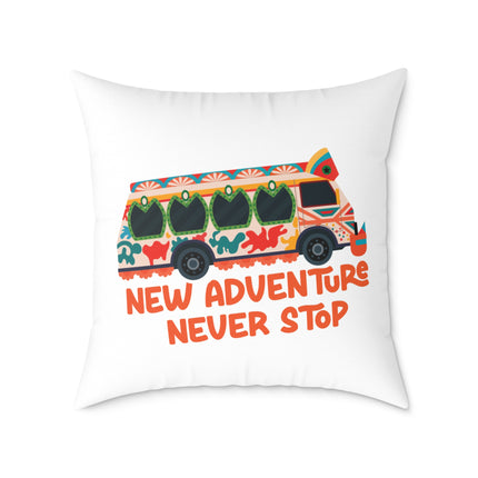 Tap-Tap Spirit Haitian Adventure Pillow Limited Culture Drop Diaspora Decor - CreoleSizzle