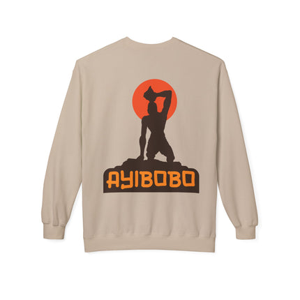 Ayibobo Legacy Spiritual Haitian Heritage Crewneck Sweatshirt Afro-Spiritual Series Unisex Midweight Fleece