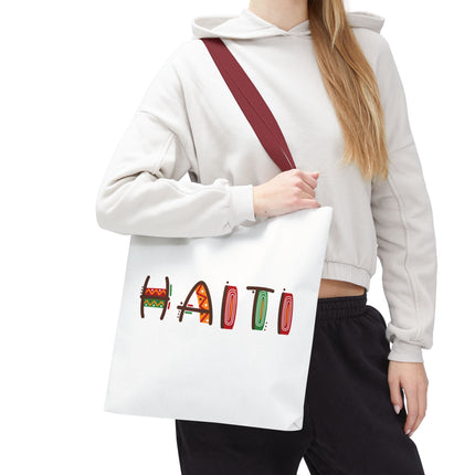 Haiti Art Limited Edition Heritage Tote Bag African Roots Design - CreoleSizzle