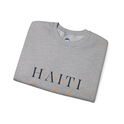 “Haitian Beauty” Sweatshirt Bold Afro-Caribbean Portrait, Unisex Cultural Streetwear, Stylish Haiti Crewneck Sweatshirt