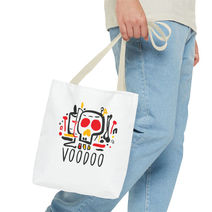 Voodoo Art Haitian Spiritual Symbols Tote Afro-Caribbean Vodou Design - CreoleSizzle