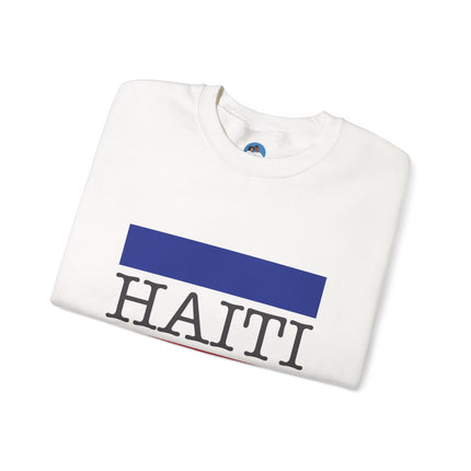 Haitian Pride Crewneck Sweatshirt Unisex Flag Design Pullover Cozy Heritage Apparel & Gift