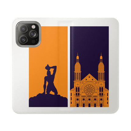 Ayiti Soulscape Marron And Cathedral Mirrored Flip Case for iPhone Edition Symbol of Dual Heritage