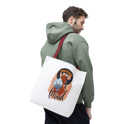 Haitian Loud & Proud Premium Cultural Tote Bags Limited Artist Edition - CreoleSizzle