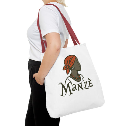 Manzè Limited Edition Heritage Tote Empowering Haitian Women Design - CreoleSizzle