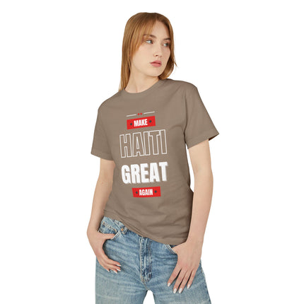 Make Haiti Great Again T-Shirt Haitian Pride Statement Sustainable & Durabl Unisex Garment-Dyed Heavyweight Cotton Tee - CreoleSizzle