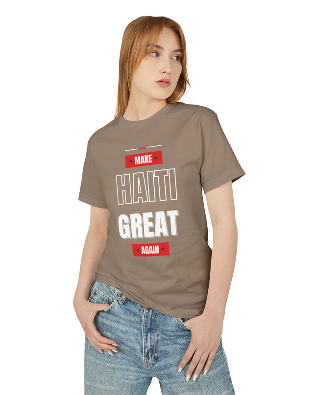 Make Haiti Great Again T-Shirt Haitian Pride Statement Sustainable & Durabl Unisex Garment-Dyed Heavyweight Cotton Tee - CreoleSizzle