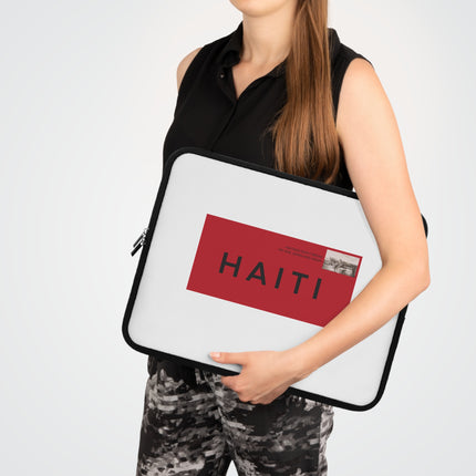 Stamped in Heritage Limited Edition Haiti Postage Laptop Sleeve Diaspora Pride Collection - CreoleSizzle