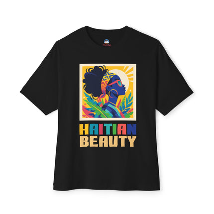 Haitian Beauty T-Shirt Bold Afro-Caribbean Graphic Cultural Pride Apparel Unisex Cozy Pullover for Vibrant Haitian Beauty Tee